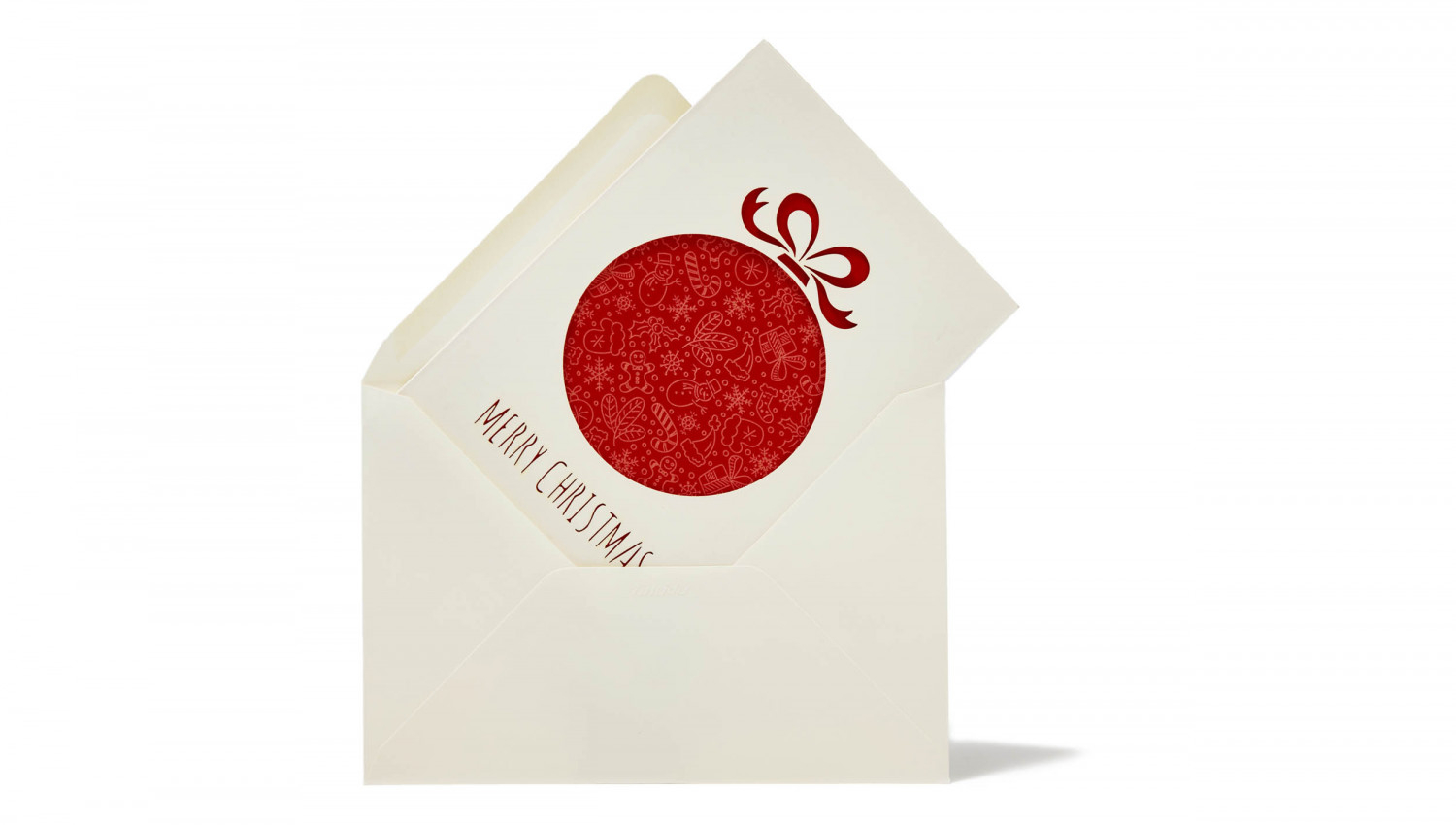 Red Globe Christmas Card