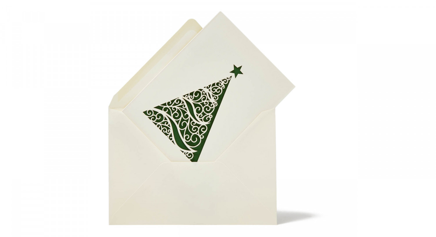 Green Tree Christmas Card